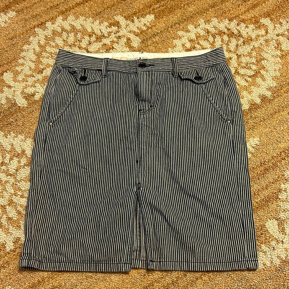 Tommy Hilfiger denim pin stripe skirt size 10